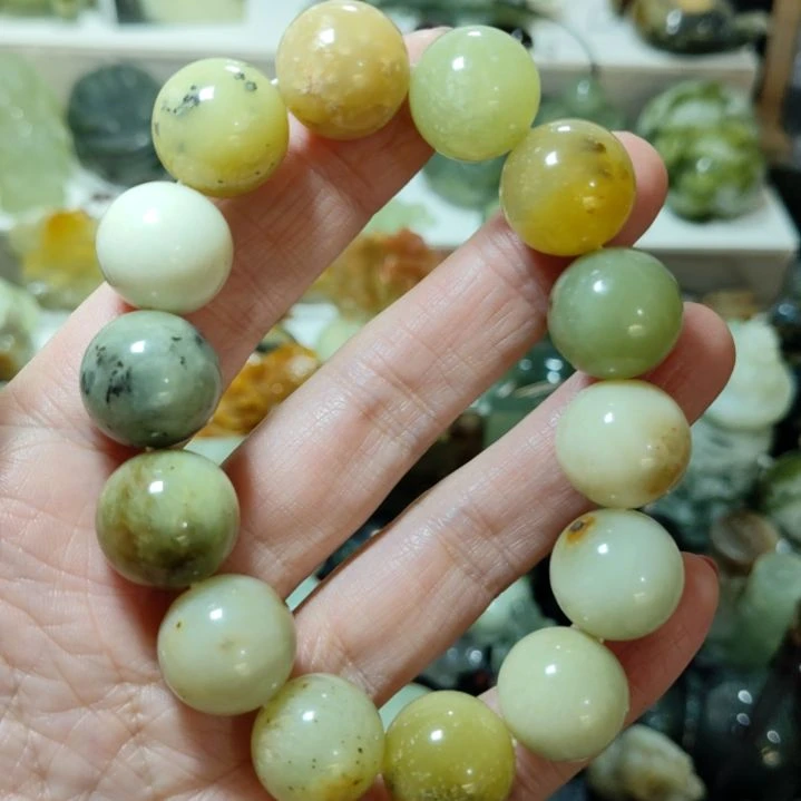 岫玉手串款式未镶嵌