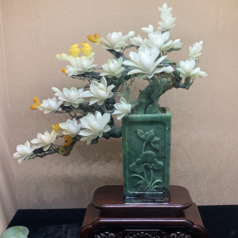 【闪购商品】未镶嵌蛇纹石玉摆件覆膜