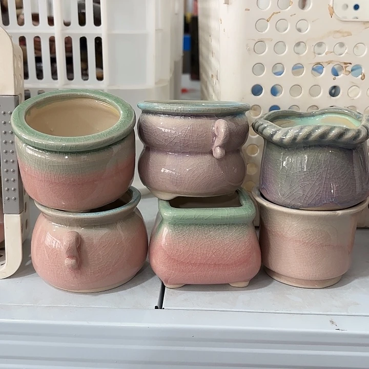 红陶深浅搭配发6个，内5-7