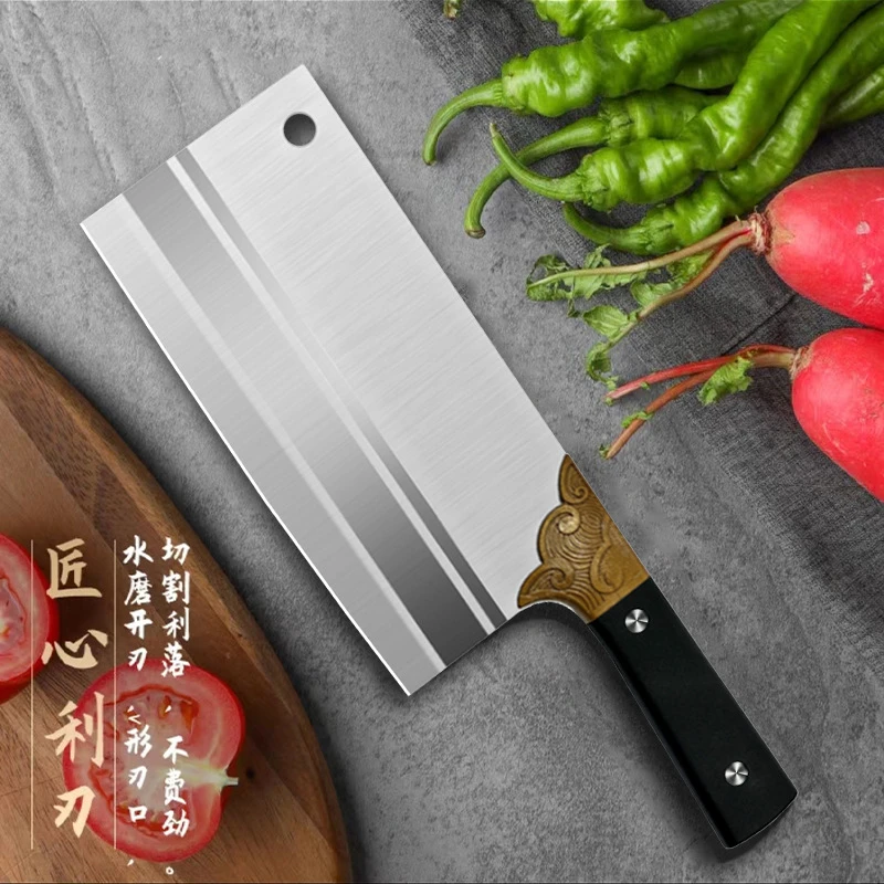 超锋利不锈钢中式手工超快家用厨师专用菜刀切肉切菜
