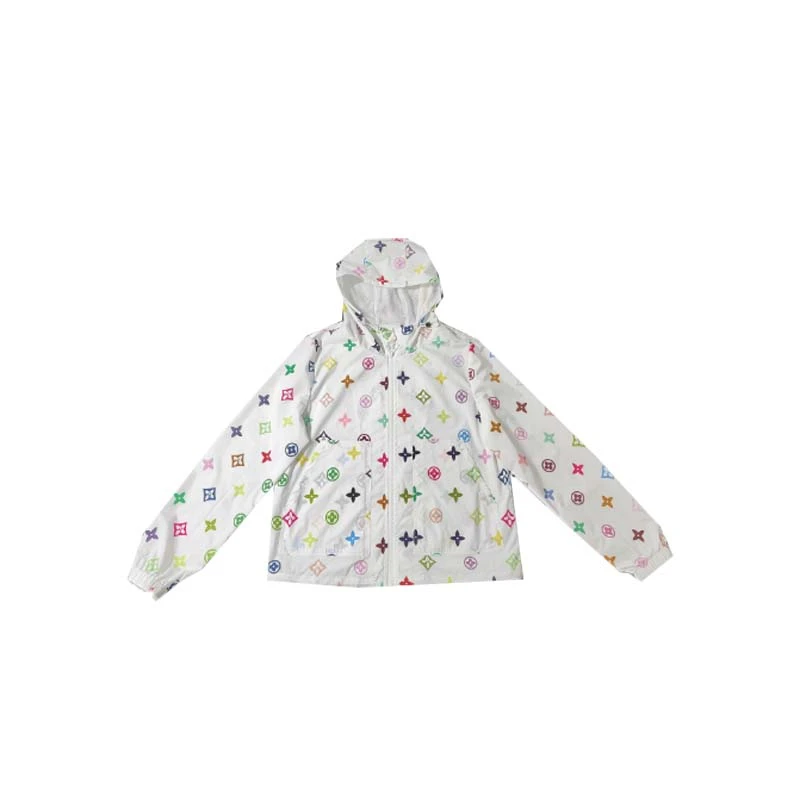 【冰冰专属】白三彩2025年春季时尚休闲连帽外套女BU393