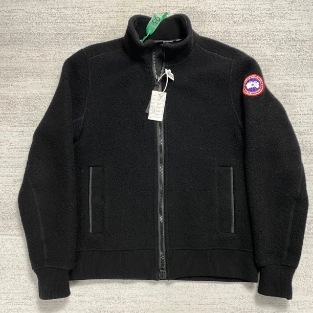 99新 CANADA GOOSE 加拿大鹅 M 黑色泰迪羊羔毛抓绒立领外套