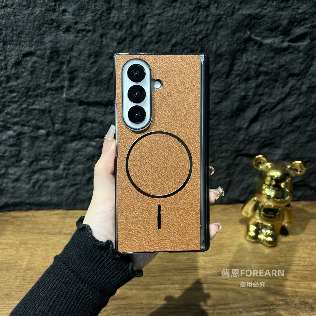 适用于三星Fold7手机壳折叠屏磁吸zfold7中轴超薄后壳保护套简约