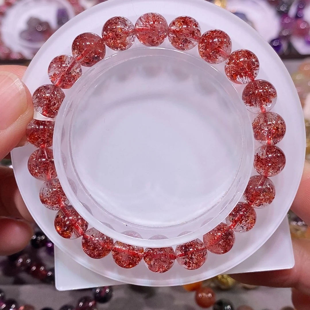 未镶嵌手链水晶金草莓9