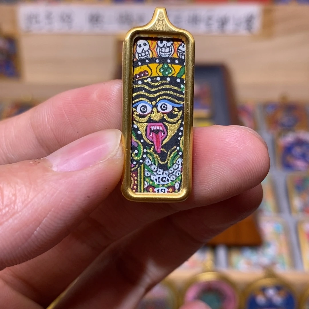 吊坠扎基拉姆纯手绘唐卡