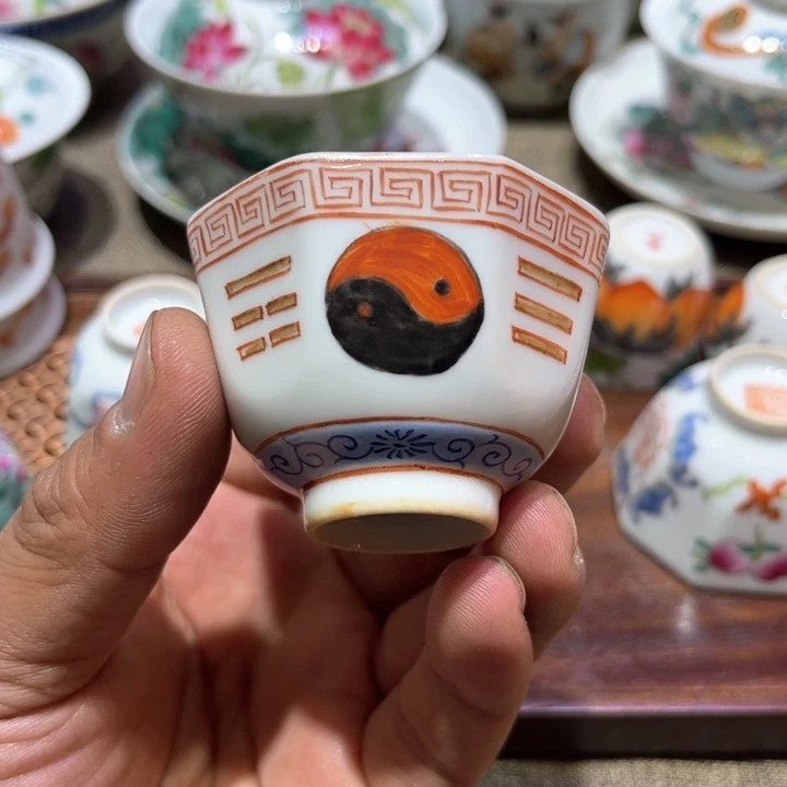 纯手绘精品盖碗杯