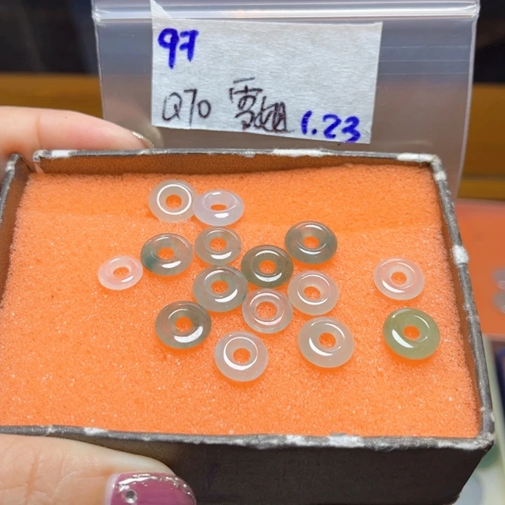 定制翡翠未镶嵌雪*不