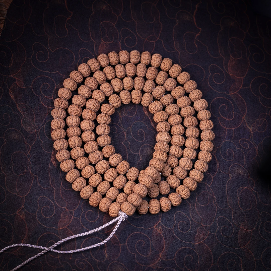 A275~孔道部位黄没挑~定制黄头老树王小金刚菩提长串尺寸9~9+mm