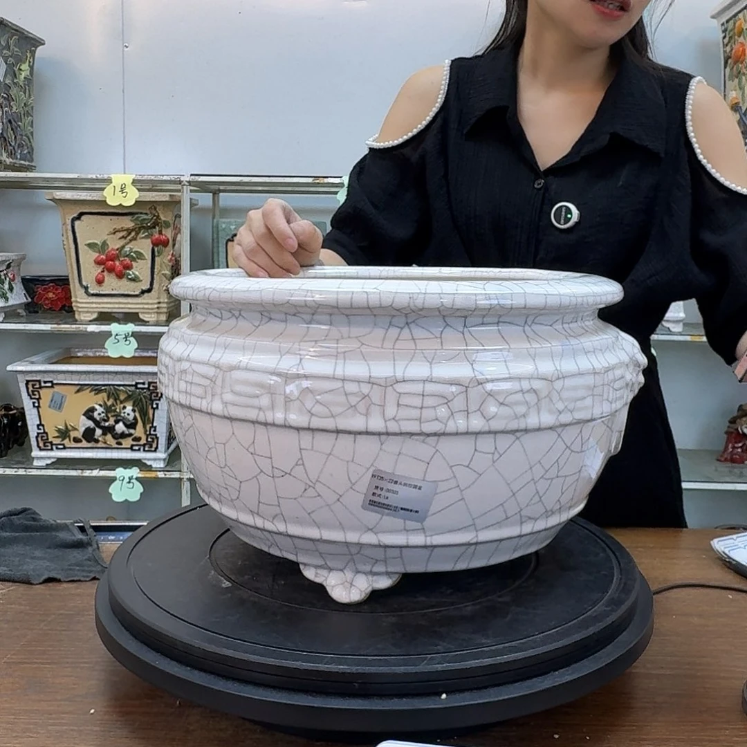锅***2石湾盆180陶泥花盆