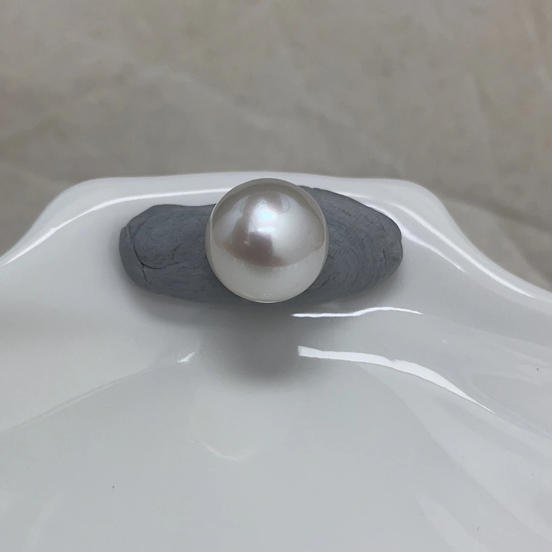 未镶嵌海水珍珠裸珠13.9澳白