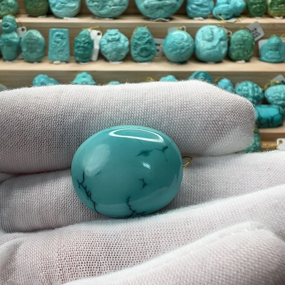 未镶嵌绿松石随形19.3mm