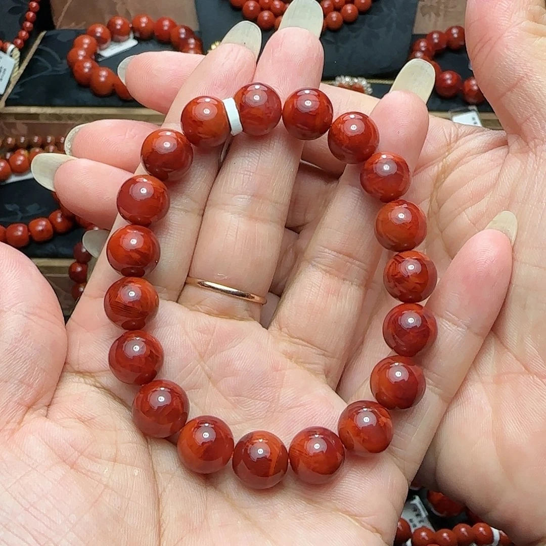 墩***儿南红玛瑙未镶嵌手串