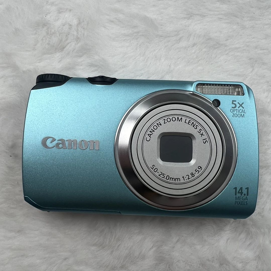 99新 Canon/佳能 A3200限定蓝1410w像素冷白皮奶油肌直出