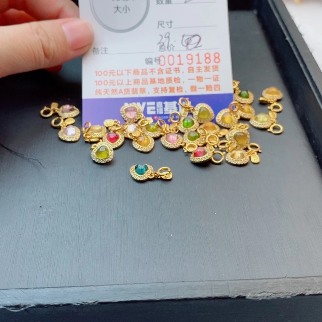 银S925镀金镶嵌手链翡翠配饰