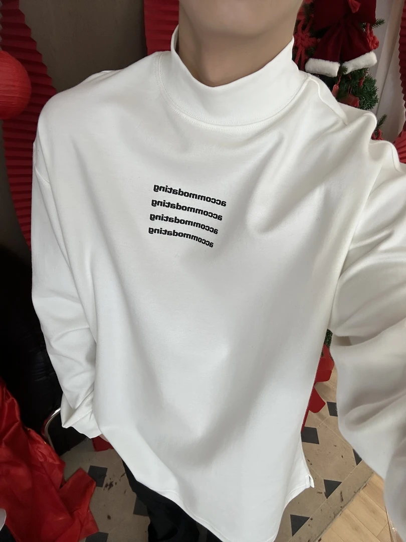 浩仔STUDIO 24春季新款长袖衬衫男女同款翻领情侣insc长袖197