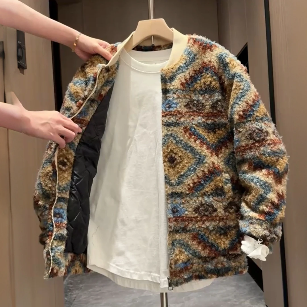 冬季国潮民族风立领棉服外套男潮流复古百搭加厚保暖休闲夹克外套