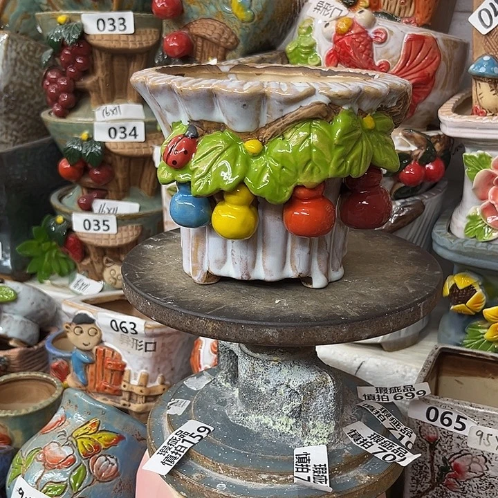 粗陶材质多肉花盆