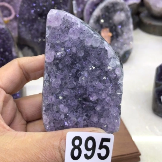 紫晶天然水晶摆件未镶嵌