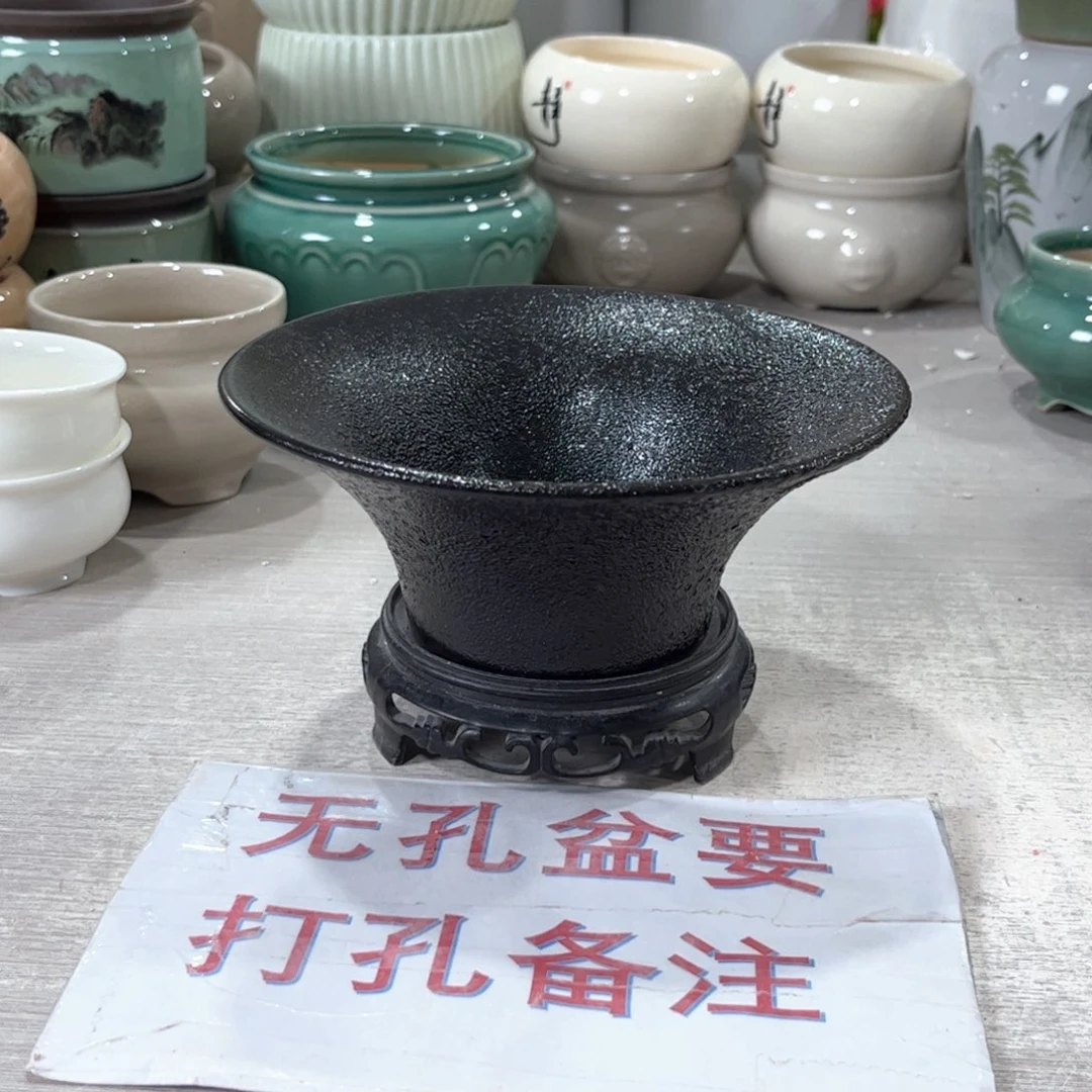 口径  16*6.5陶瓷绿植多肉微瑕花盆