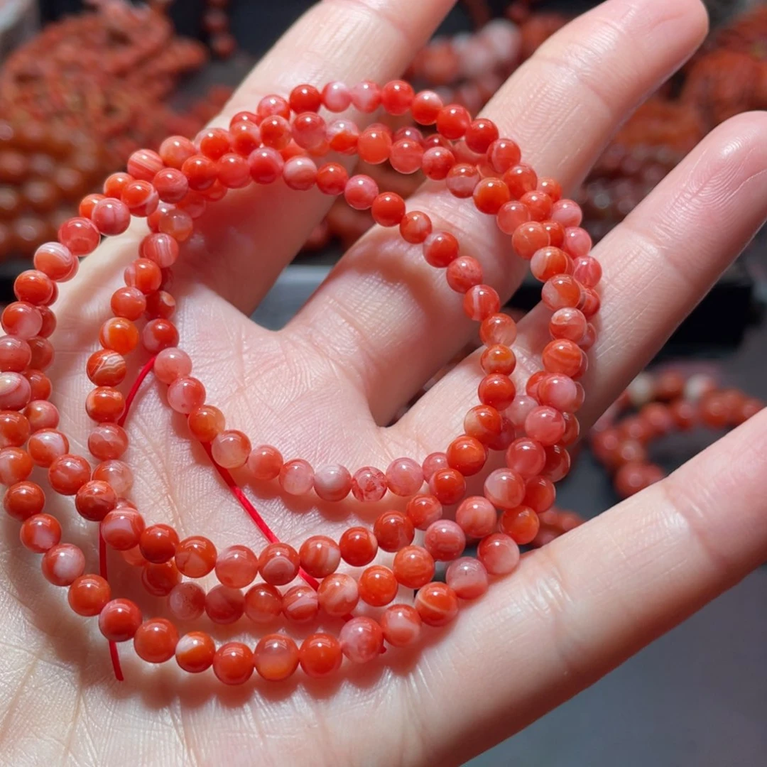 南红玛瑙手链未镶嵌
