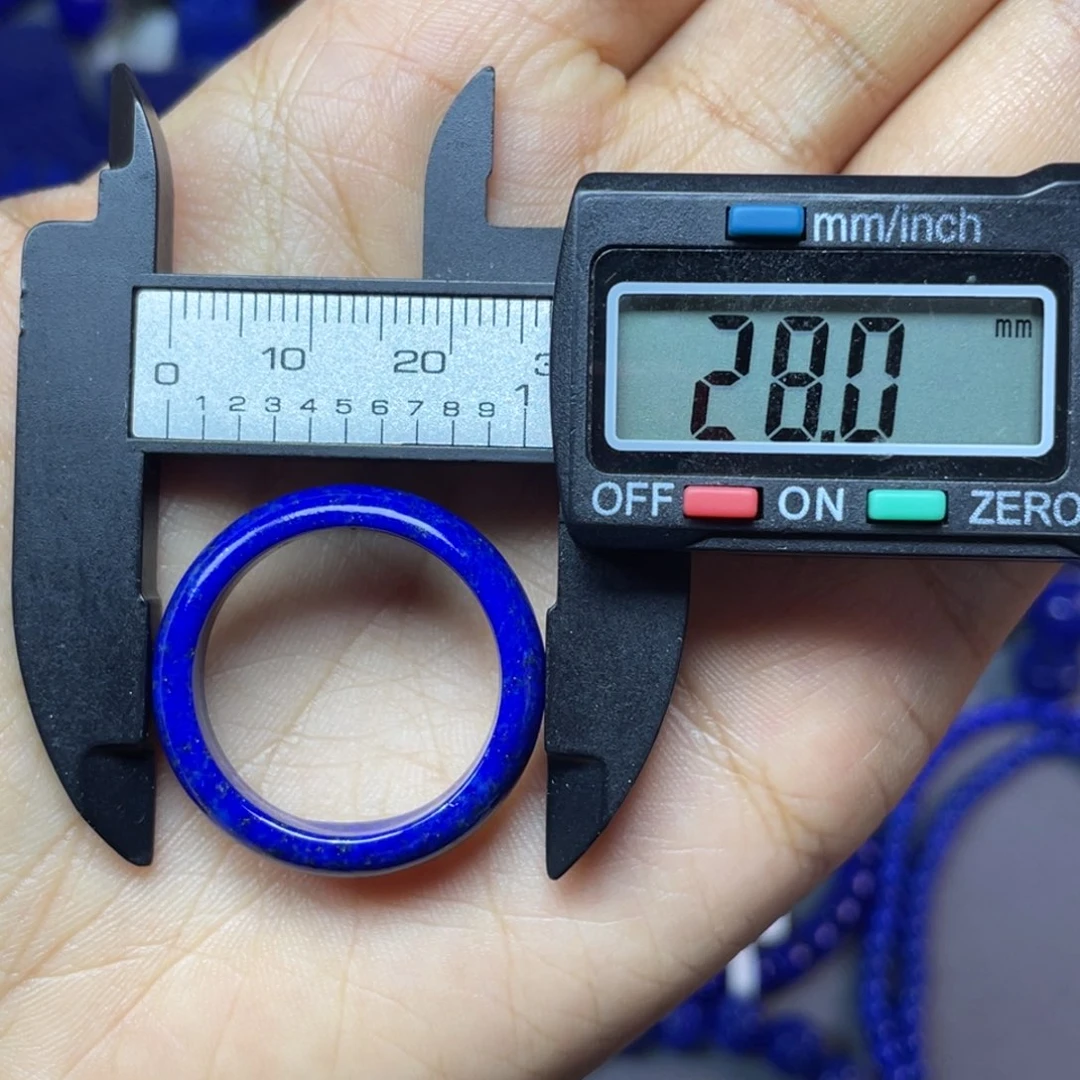 青金石未镶嵌21mm内径指环