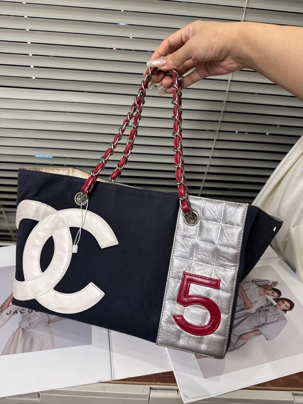 95新 Chanel/香奈儿 香奈儿5号丹宁托特