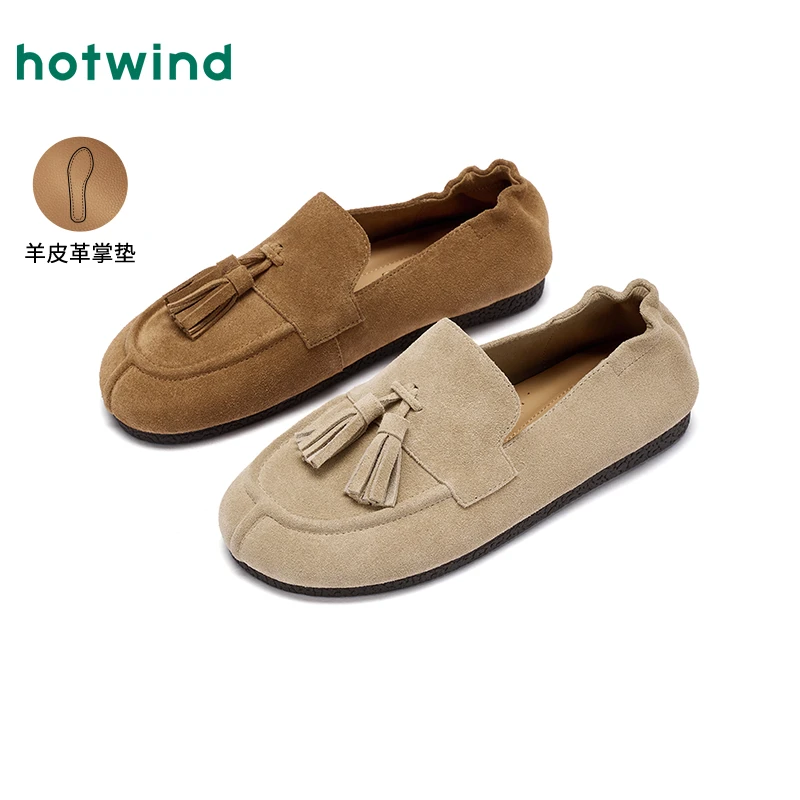 热风商场女鞋低帮单鞋秋冬保暖【双11返场】新款H02W25310