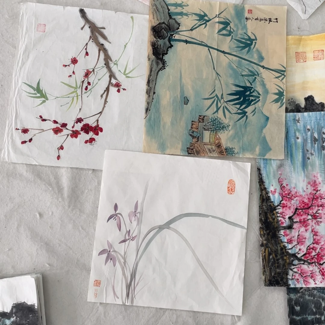 国画王劲老师绘画