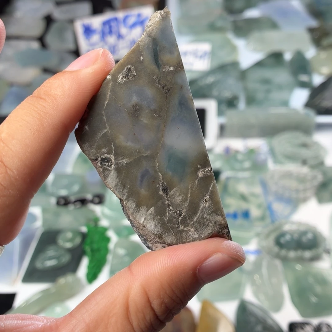 未镶嵌定制翡翠天然缅甸翡翠a货冰紫特色件界面料