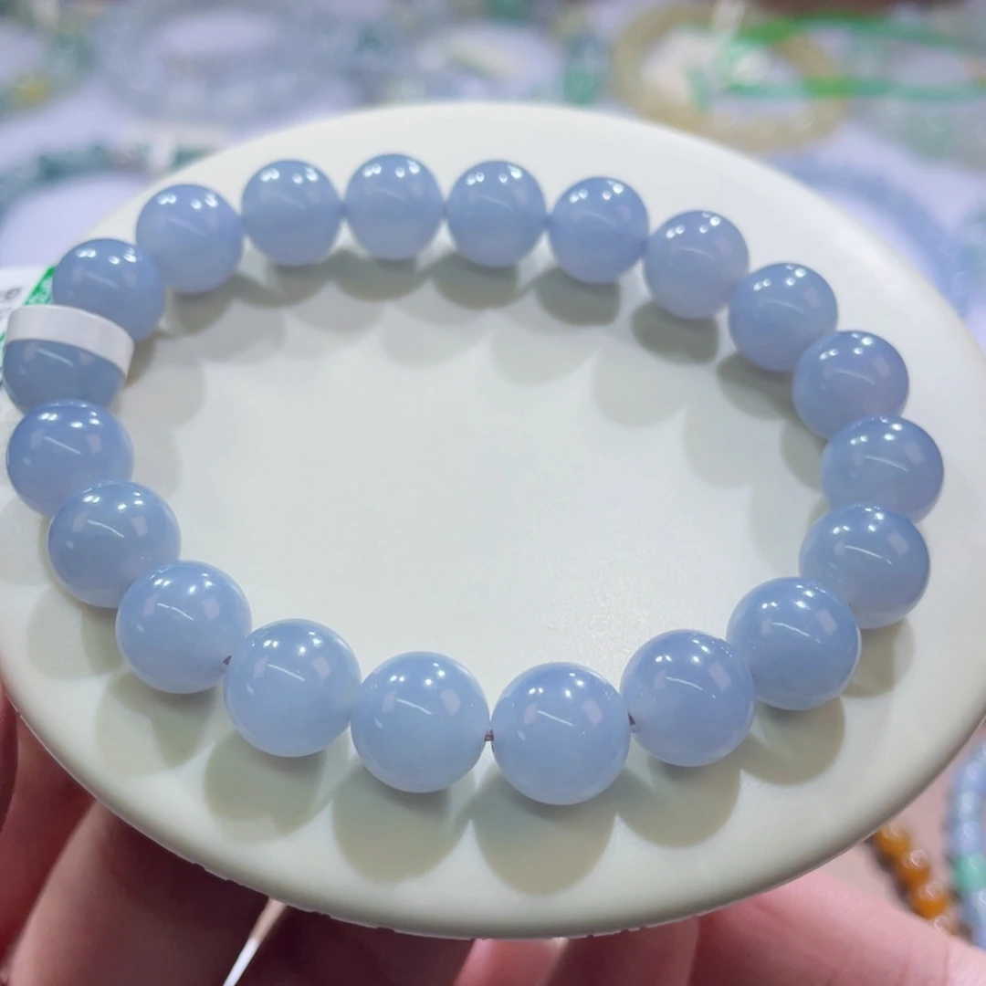 未镶嵌手链翡翠蓝紫卡9.6