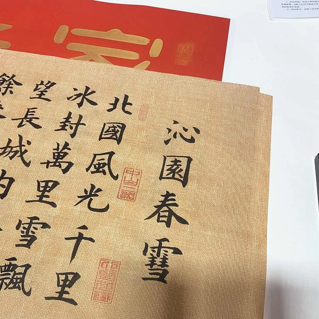 书法北国风光周老师66.66