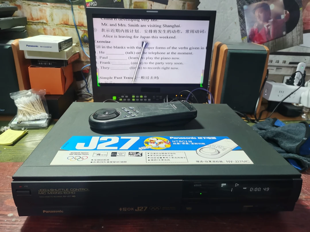 8新 Panasonic/松下 松下J27录像机带遥控器。奥运标志不包邮