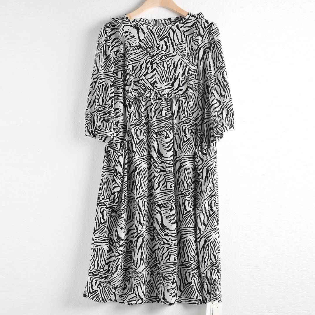 新款桑蚕丝连衣裙 WYC-L82123女装连衣裙碎花气质时尚