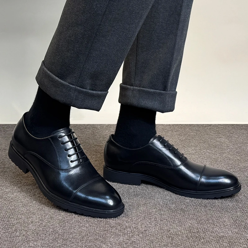 【工厂清仓】真皮软底男皮鞋头层牛皮正装商务皮鞋牛津/德比/乐福鞋