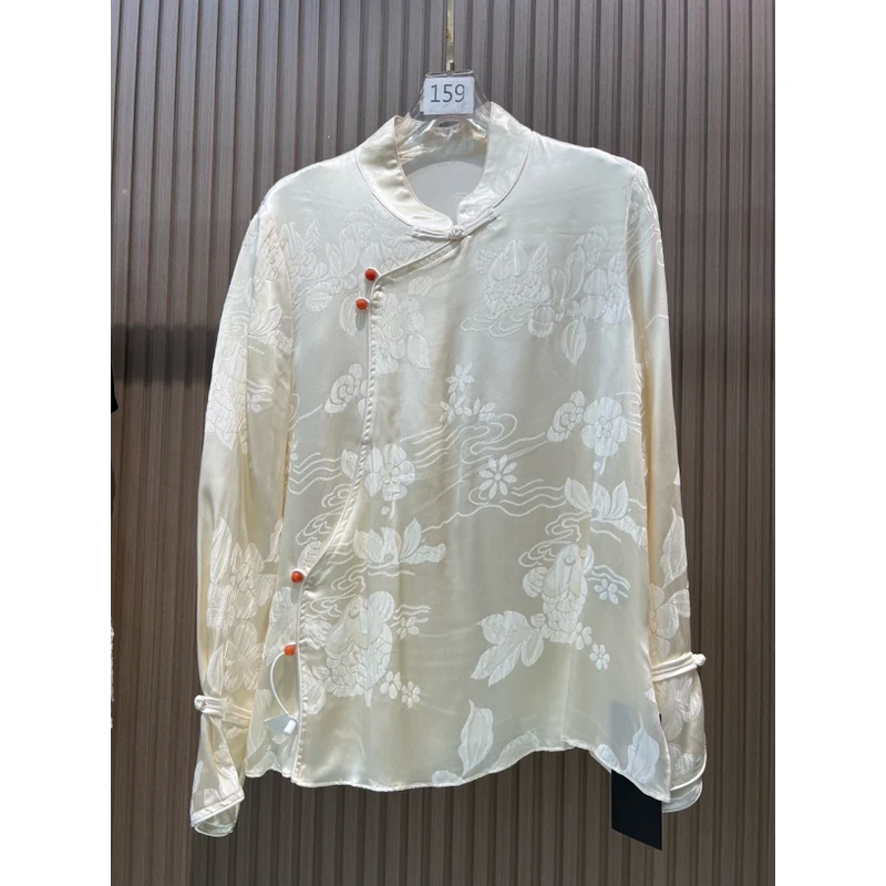 2243 真丝提花衬衫