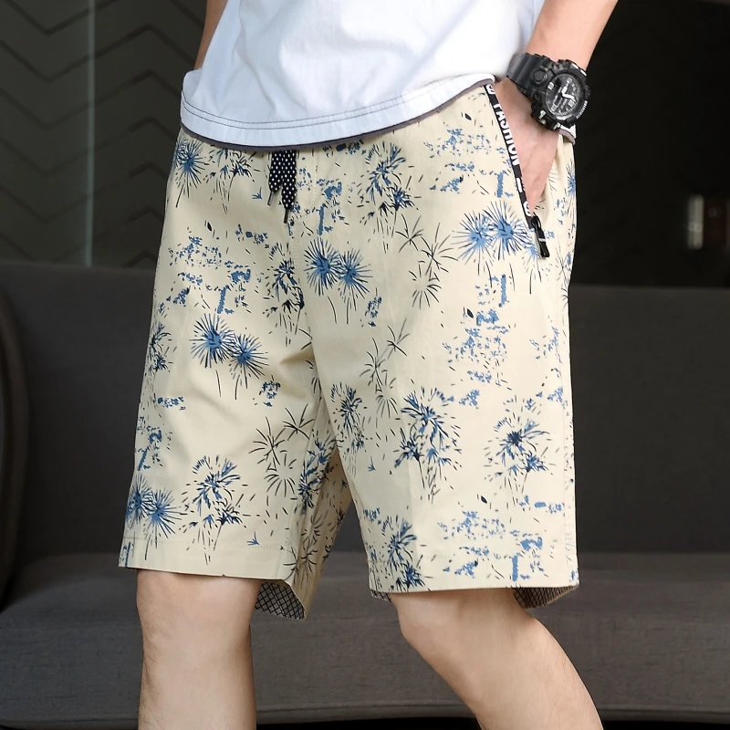 2025夏季新款男士装潮流时尚百搭韩版沙滩五分裤子男直筒休闲短裤
