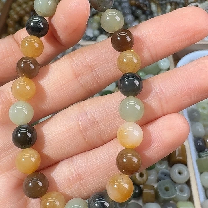 和田玉（糖玉）未镶嵌颈饰8mm