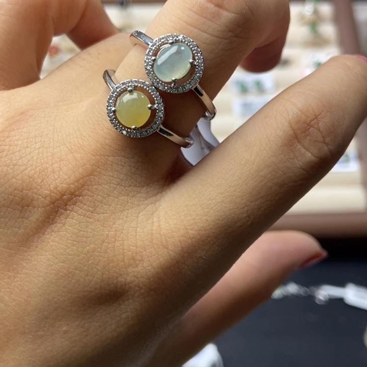 翡翠戒指合金戒指