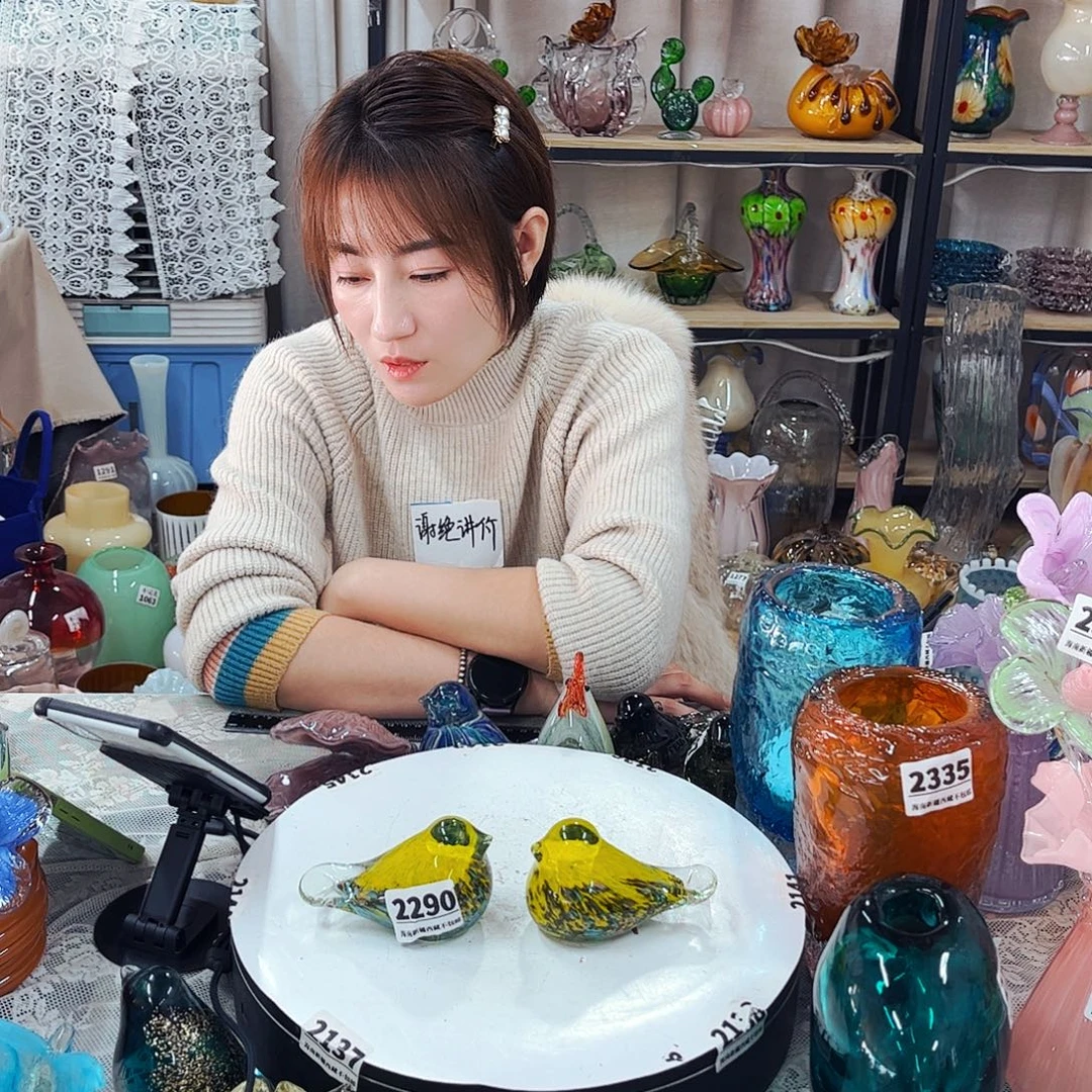 2290一对鸟 家悦琉璃工艺品