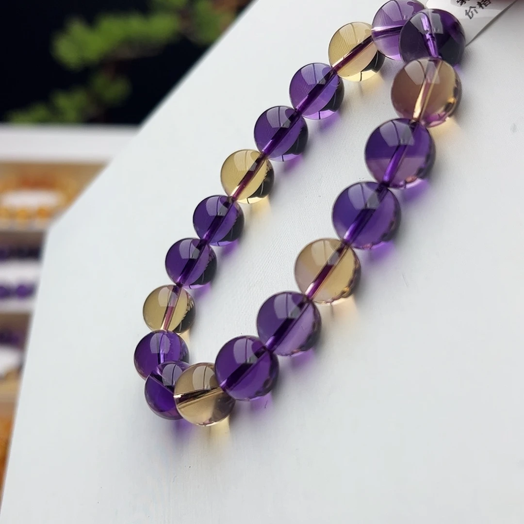 小***恩水晶手链未镶嵌紫黄晶11.8mm39.52