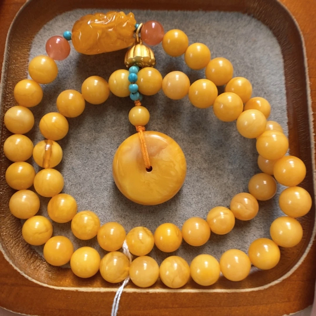 未镶嵌蜜蜡手串蜜蜡手串