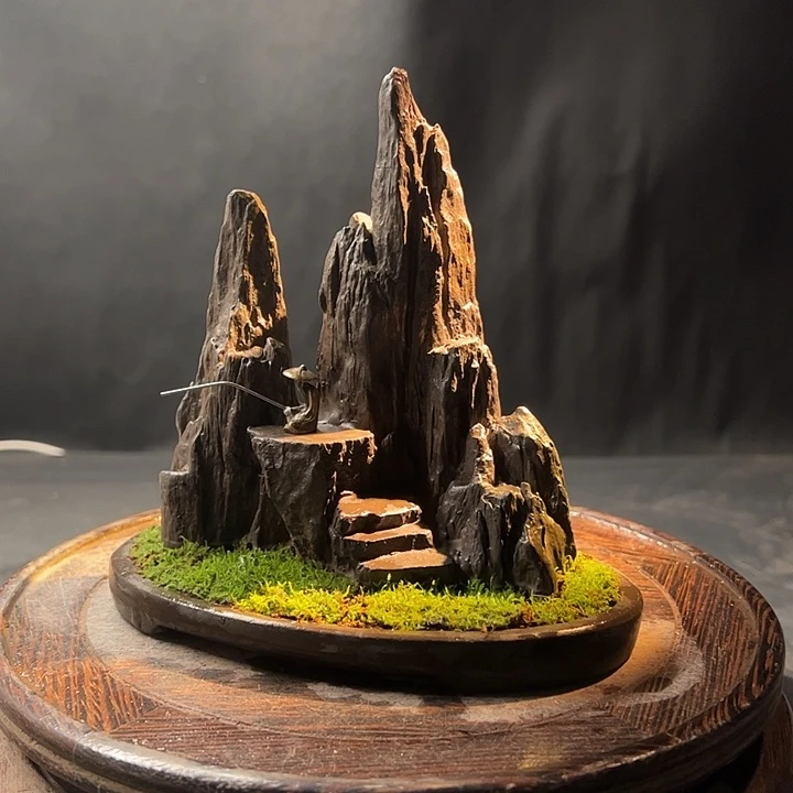 手工制作宋山石盆景007