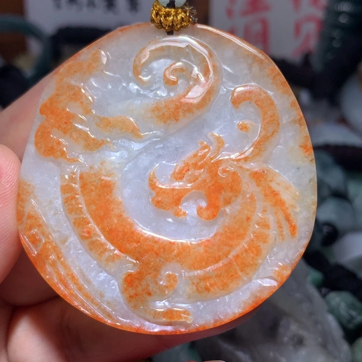 翡翠未镶嵌颈饰保真天然A货翡翠
