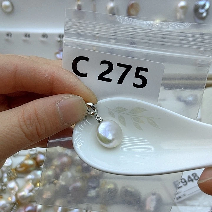 淡水珍珠颈饰银S925镶嵌