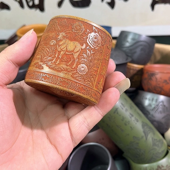 茶杯紫砂全手工紫砂主人杯