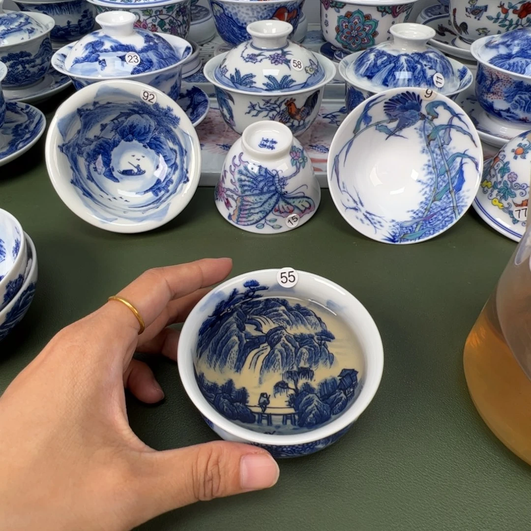 景德镇纯手工纯手绘茶具木木55