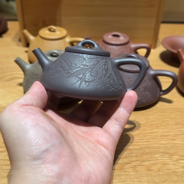 张***权茶壶紫砂紫茄子冶