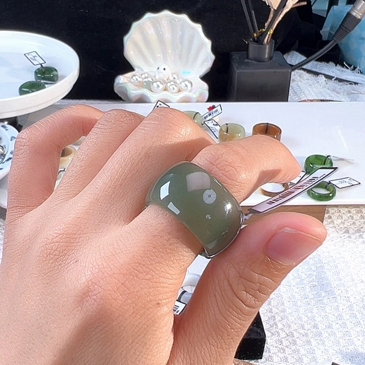 和田玉（糖玉）未镶嵌戒指港19