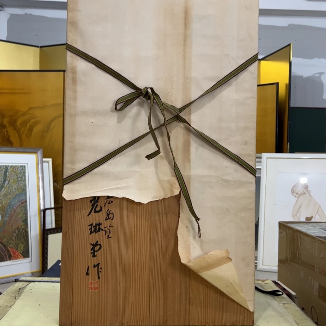 信***雲绘画屏风框画茶空间设计