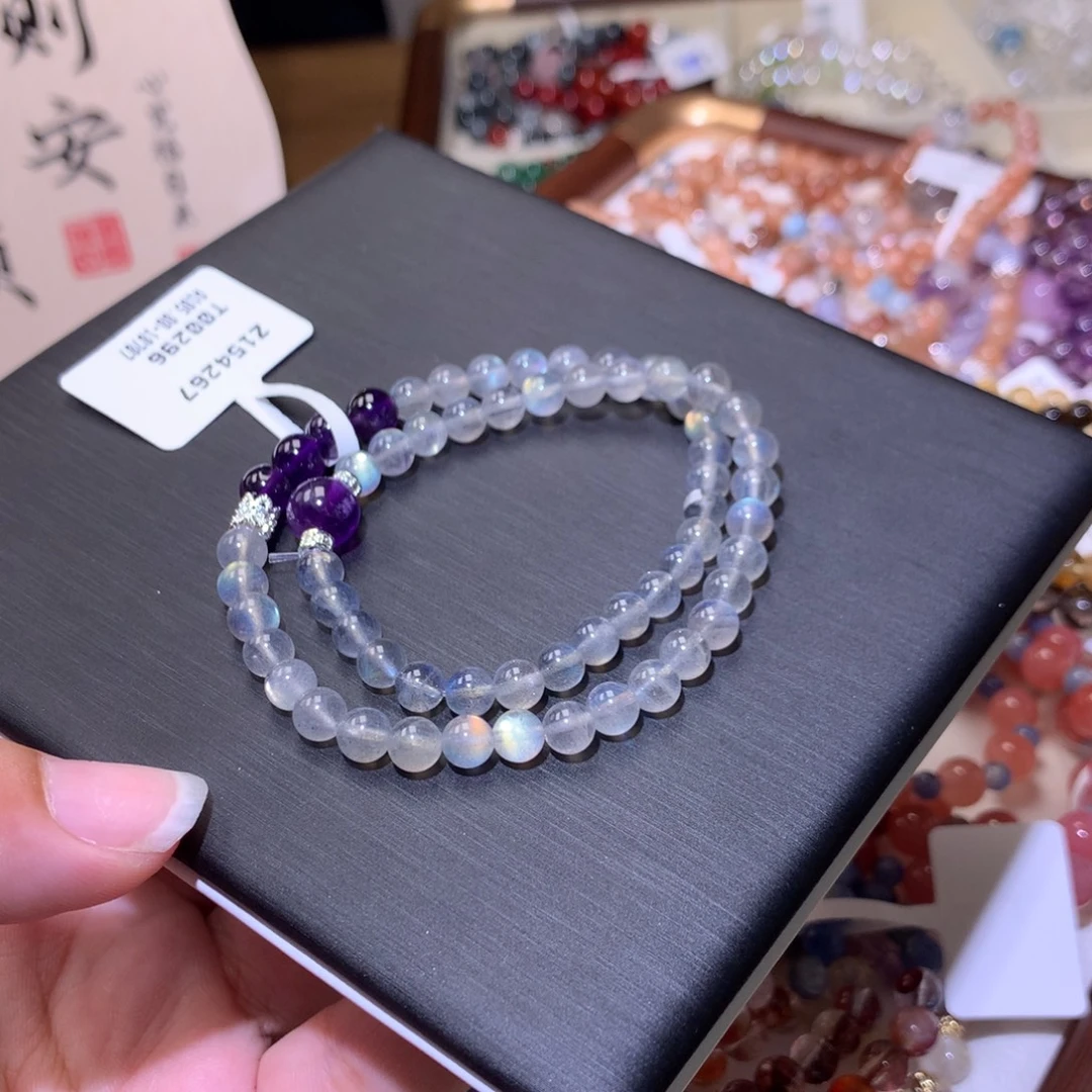 水晶手链未镶嵌月光石154267